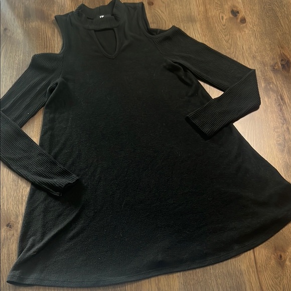 IZ Byer Black Cold Shoulder Dress XS - Picture 1 of 8